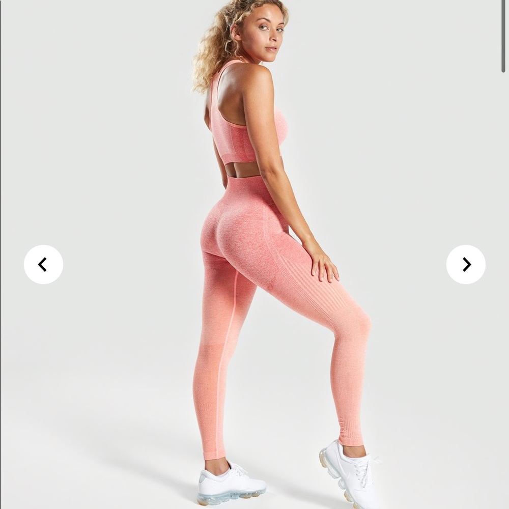 Authentic Gymshark Peach Ombré seamless leggings